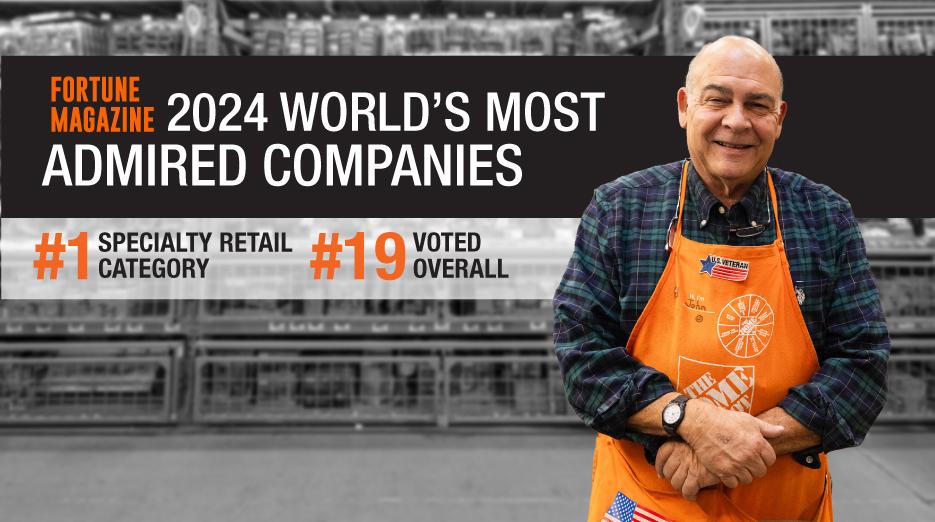 CSRWire The Home Depot Named on Fortune’s 2024 Most Admired Companies